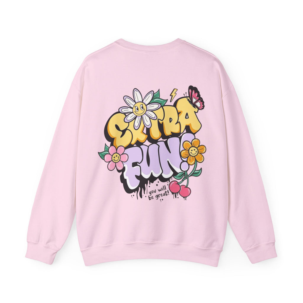 ORVIAN — Good Day to Read a Book Crewneck, Retro Floral Book Lover Sweatshirt Unisex Heavy Blend
