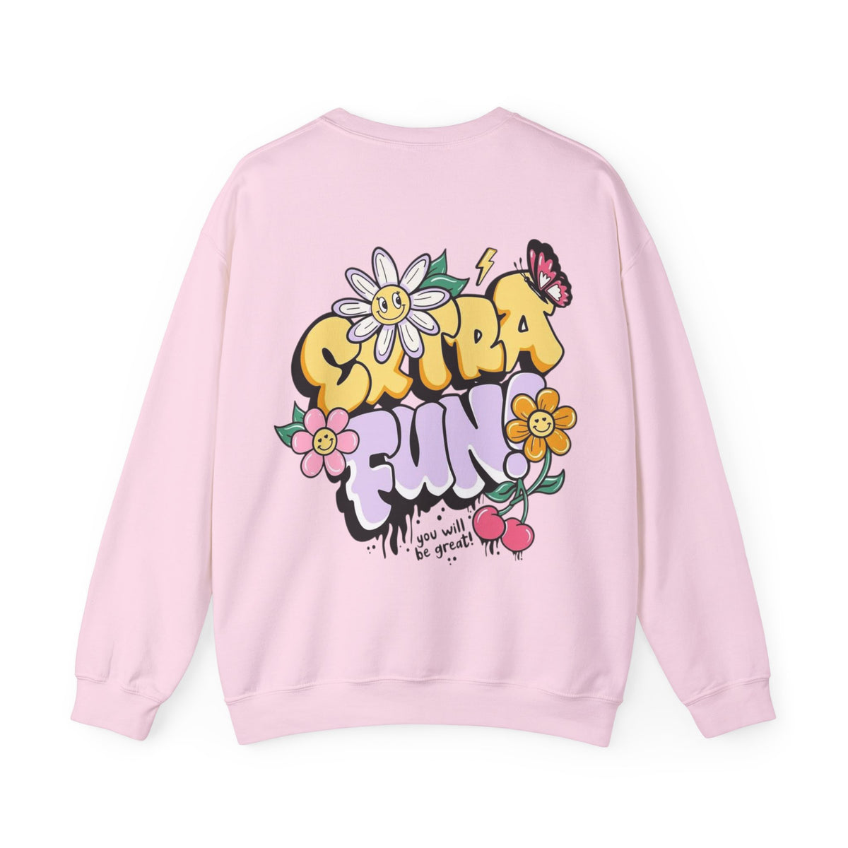 ORVIAN — Good Day to Read a Book Crewneck, Retro Floral Book Lover Sweatshirt Unisex Heavy Blend