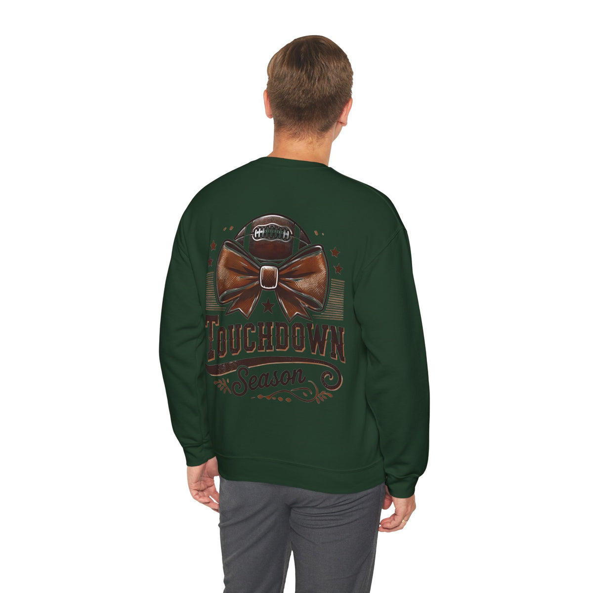 ORVIAN — Cuddles & Touchdowns Football Crewneck, 'Tis the Season Game Day Unisex Heavy Blend
