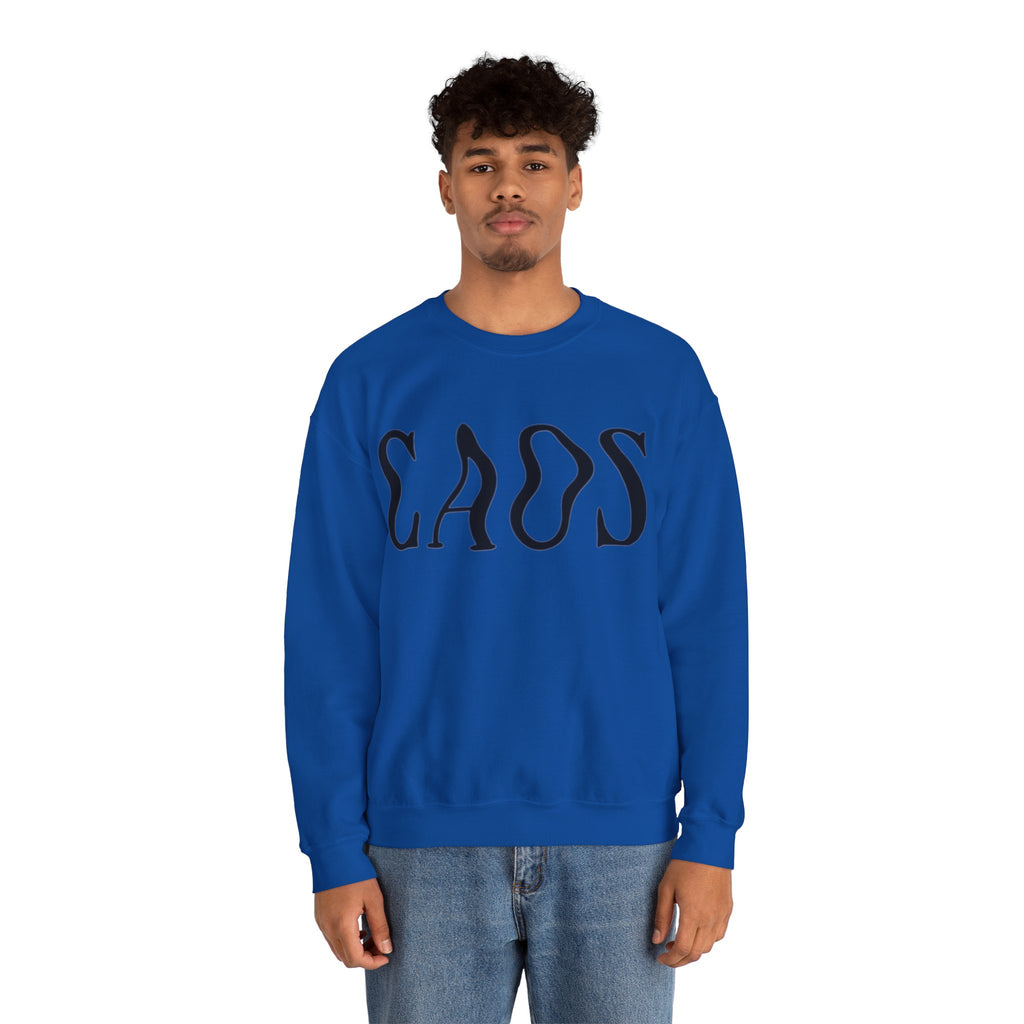ORVIAN — Chaos Cat Crewneck, Reversed Lettering & Rebel Cat Graphic Unisex Heavy Blend