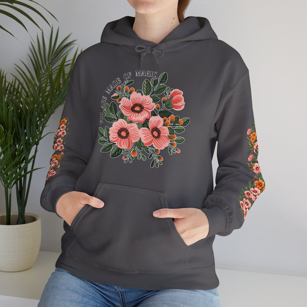 ORVIAN — Magic Floral Butterfly Unisex Heavy Blend Hoodie