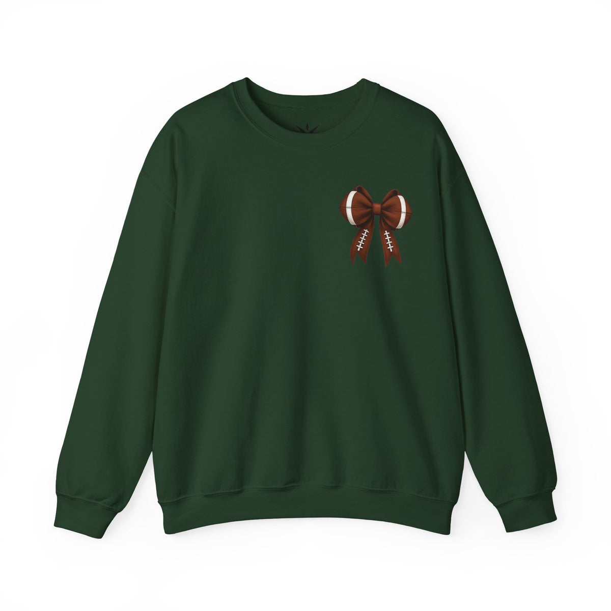 ORVIAN — Touchdown Season Coquette Football Bow Crewneck, Varsity Game Day Unisex Heavy Blend
