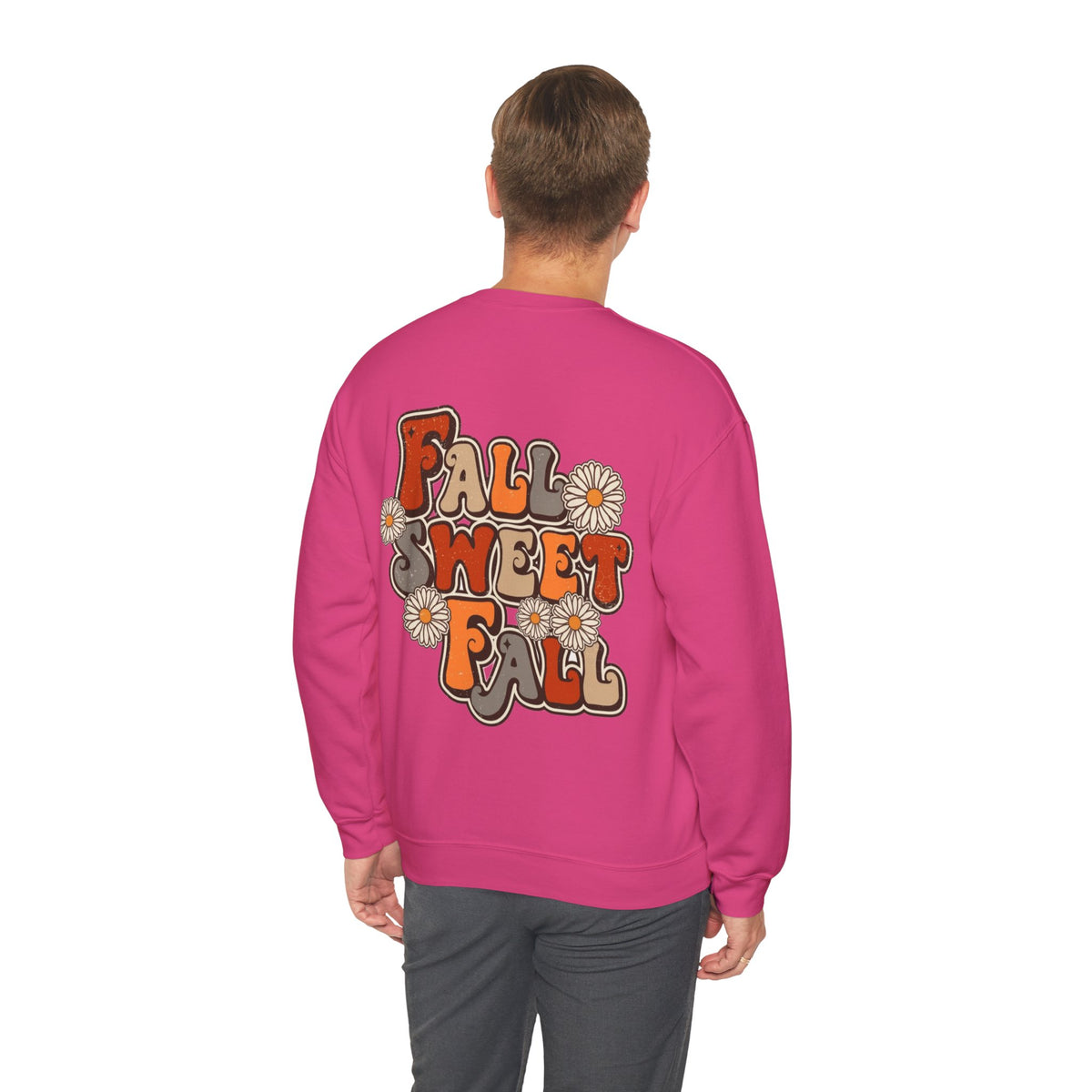 ORVIAN — ’Tis the Season Fall & Football Crewneck, Fall Sweet Fall Daisy Unisex Heavy Blend