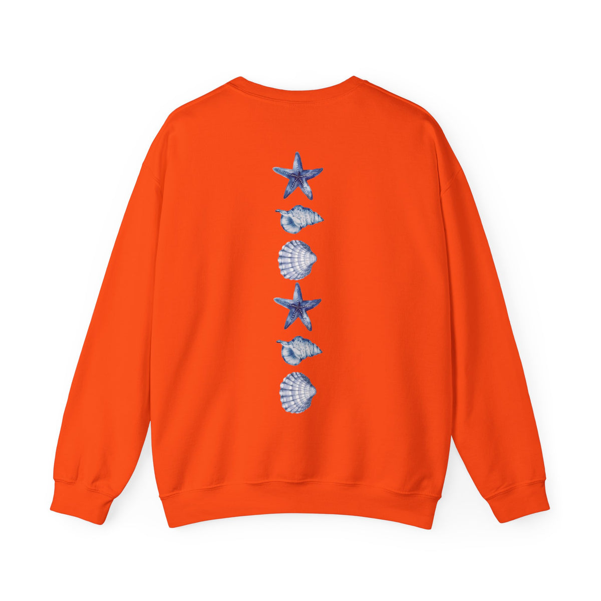 ORVIAN — Sea Turtle & Seashell Starfish Crewneck, Coastal Ocean Nautical Unisex Heavy Blend