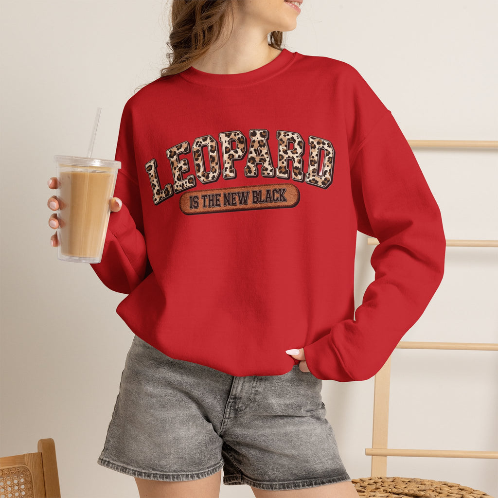 ORVIAN — Leopard Is The New Black & God Is Good Coquette Bow Crewneck, Faith-Inspired Unisex