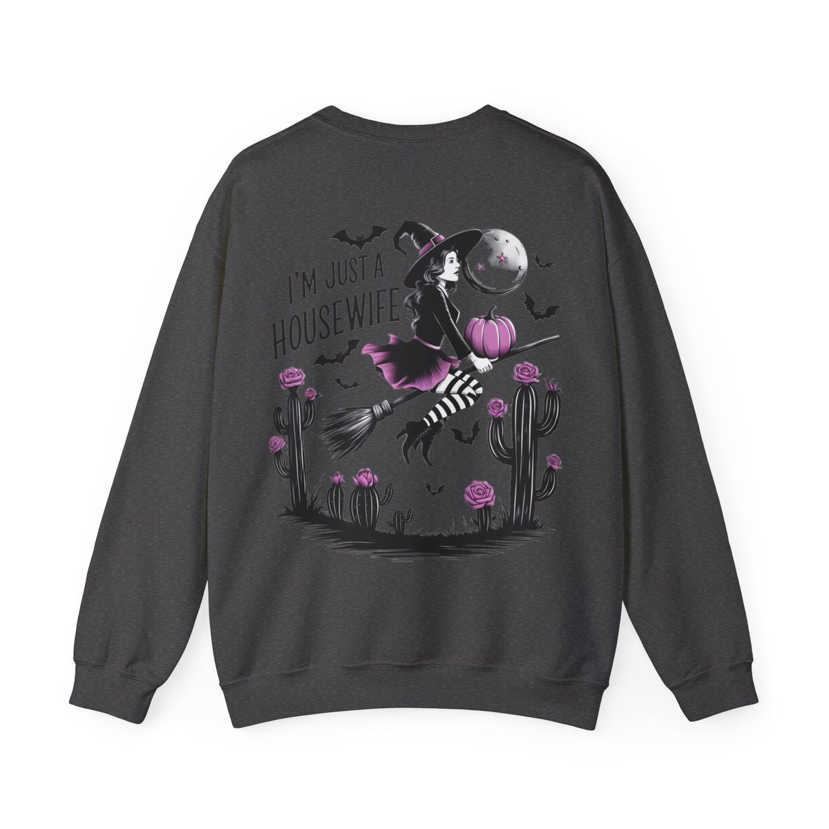 ORVIAN — Witch Please & I'm Just a Housewife Witch Crewneck, Magical Cauldron Unisex Heavy Blend