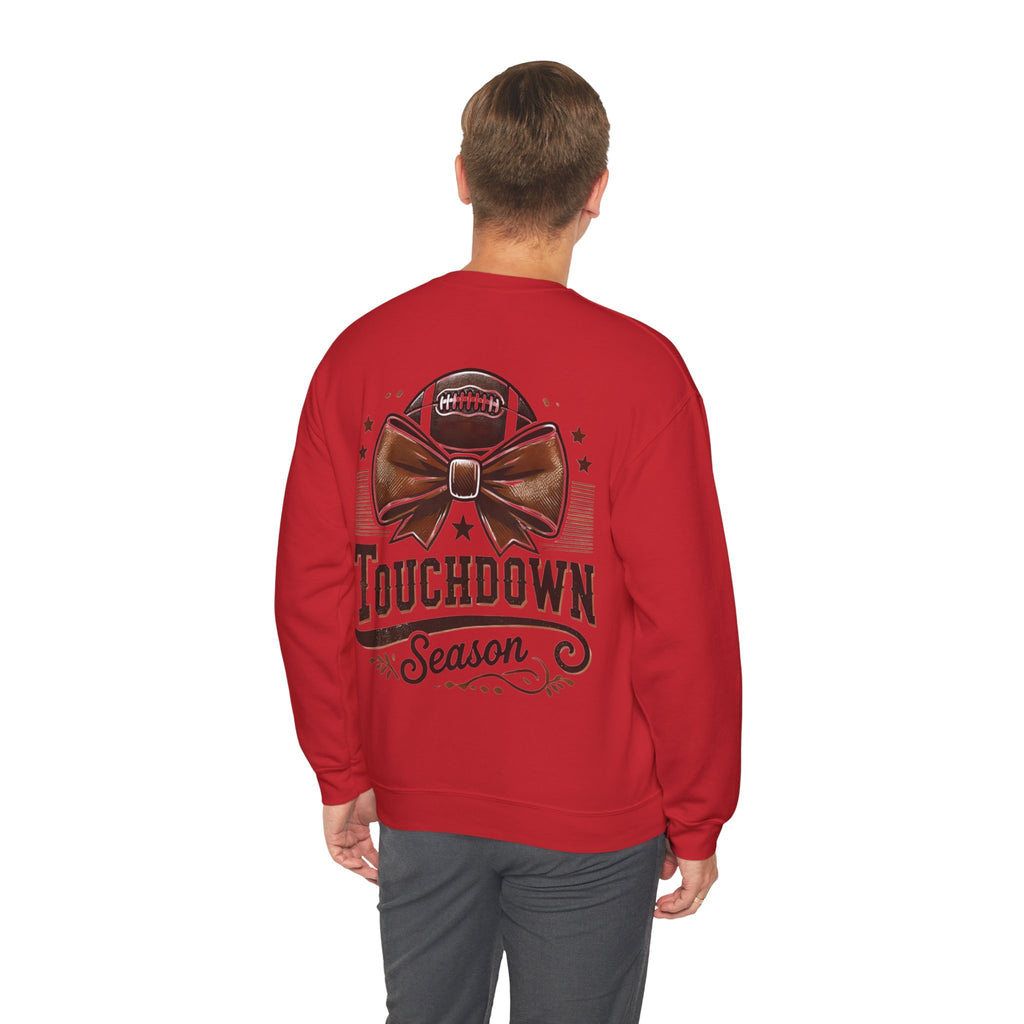 ORVIAN — Cuddles & Touchdowns Football Crewneck, 'Tis the Season Game Day Unisex Heavy Blend