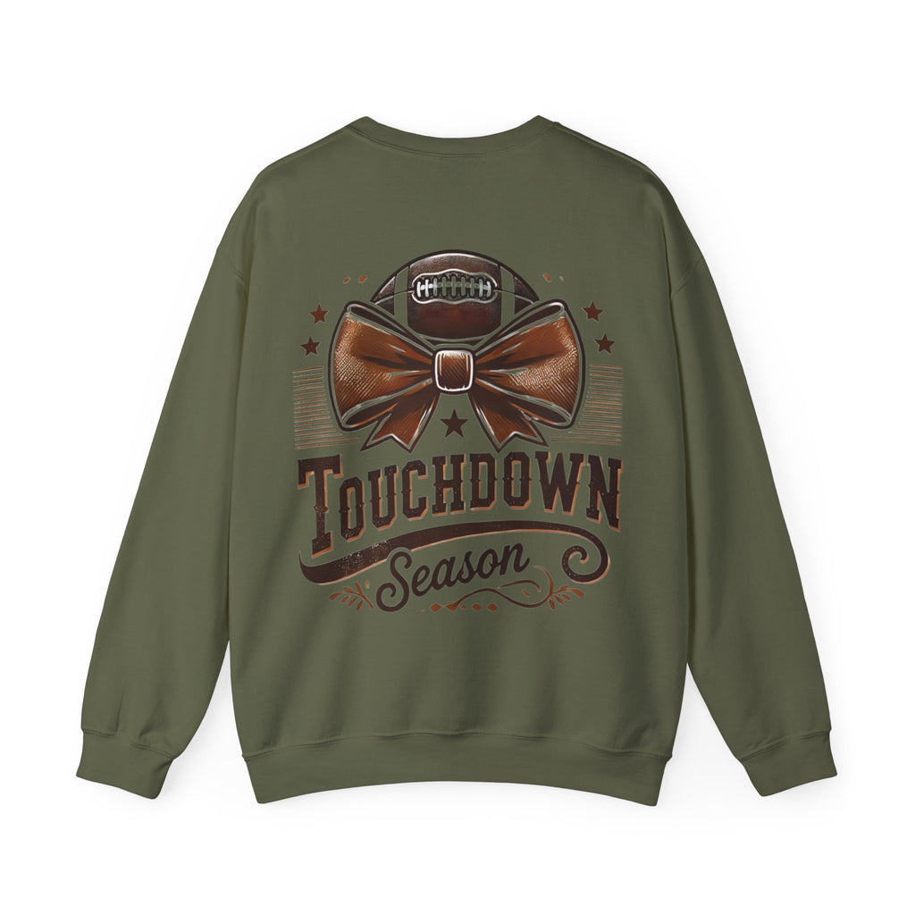 ORVIAN — Cuddles & Touchdowns Football Crewneck, 'Tis the Season Game Day Unisex Heavy Blend