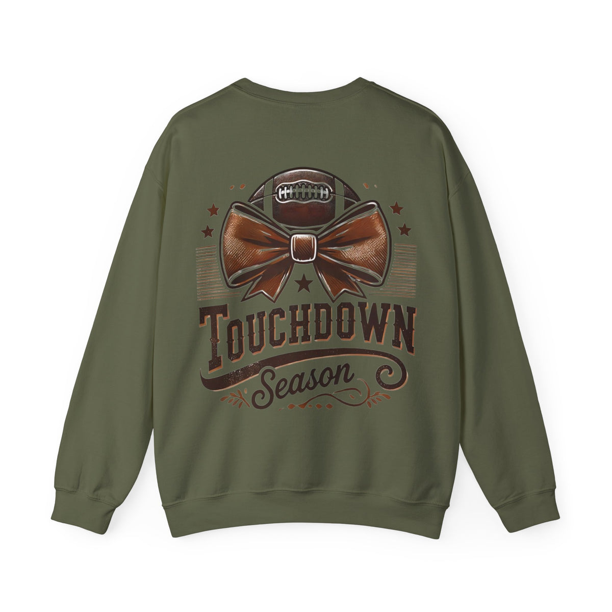 ORVIAN — Cuddles & Touchdowns Football Crewneck, 'Tis the Season Game Day Unisex Heavy Blend