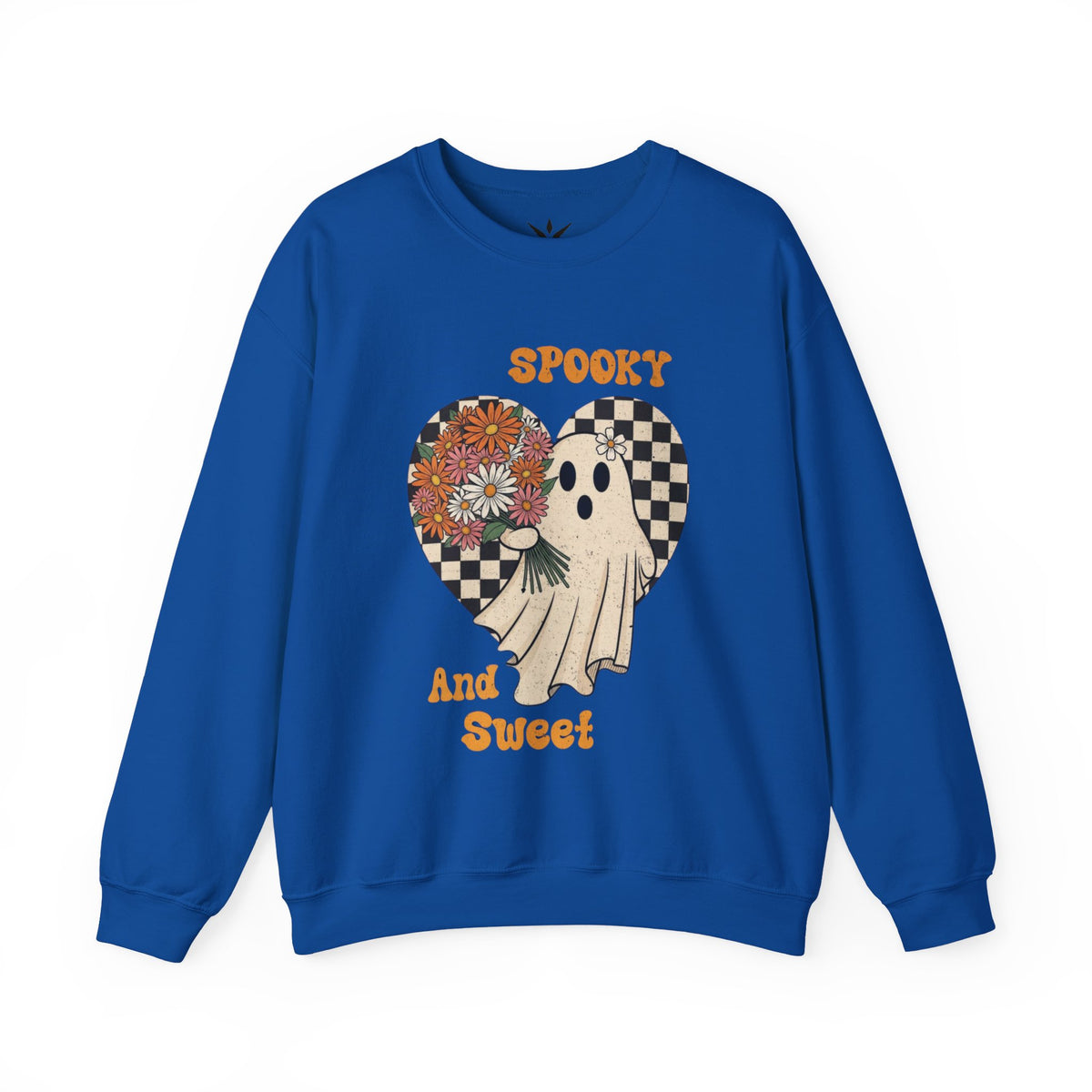ORVIAN — Spooky & Sweet Ghost Crewneck, Coquette Bow Heart Halloween Unisex Sweatshirt