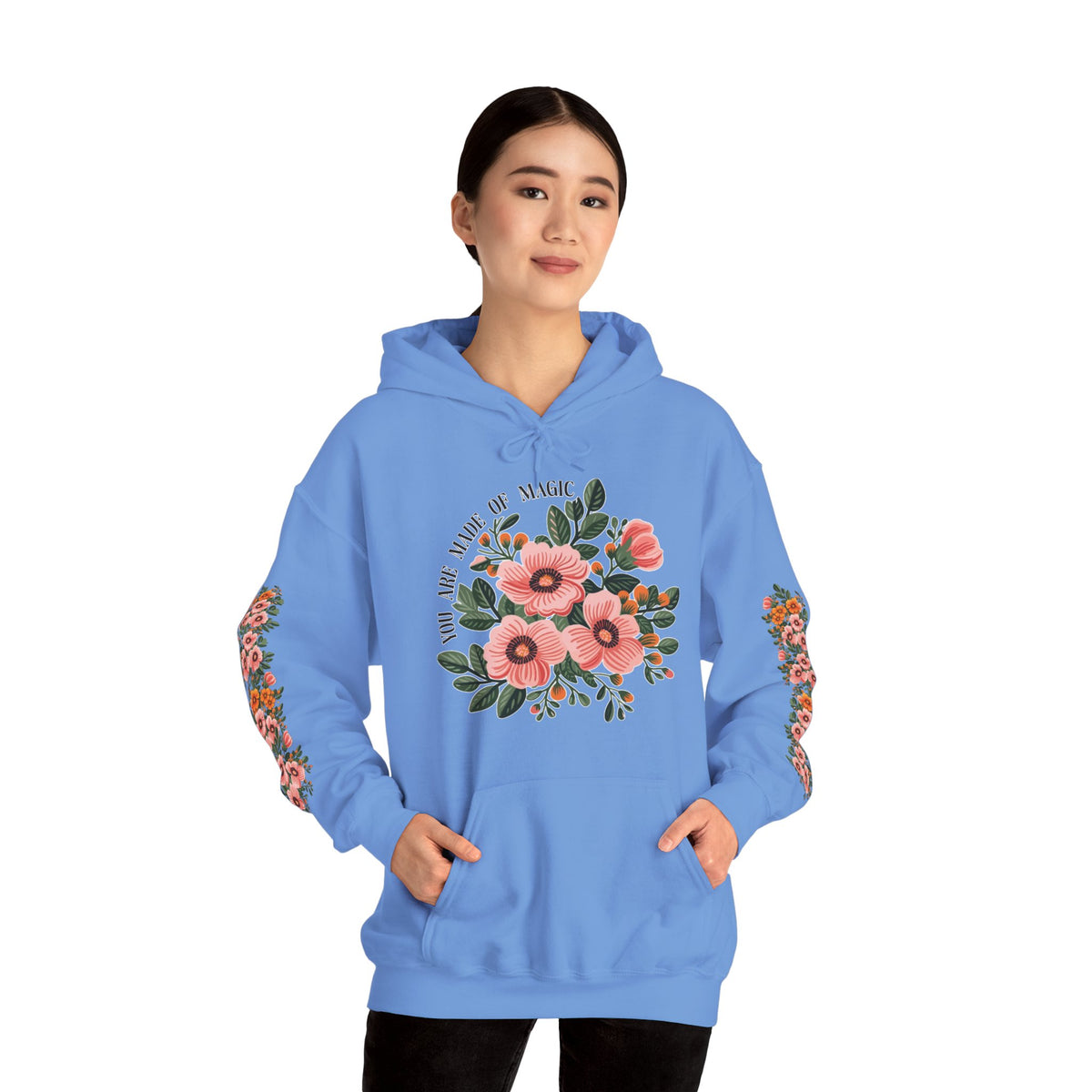 ORVIAN — Magic Floral Butterfly Unisex Heavy Blend Hoodie