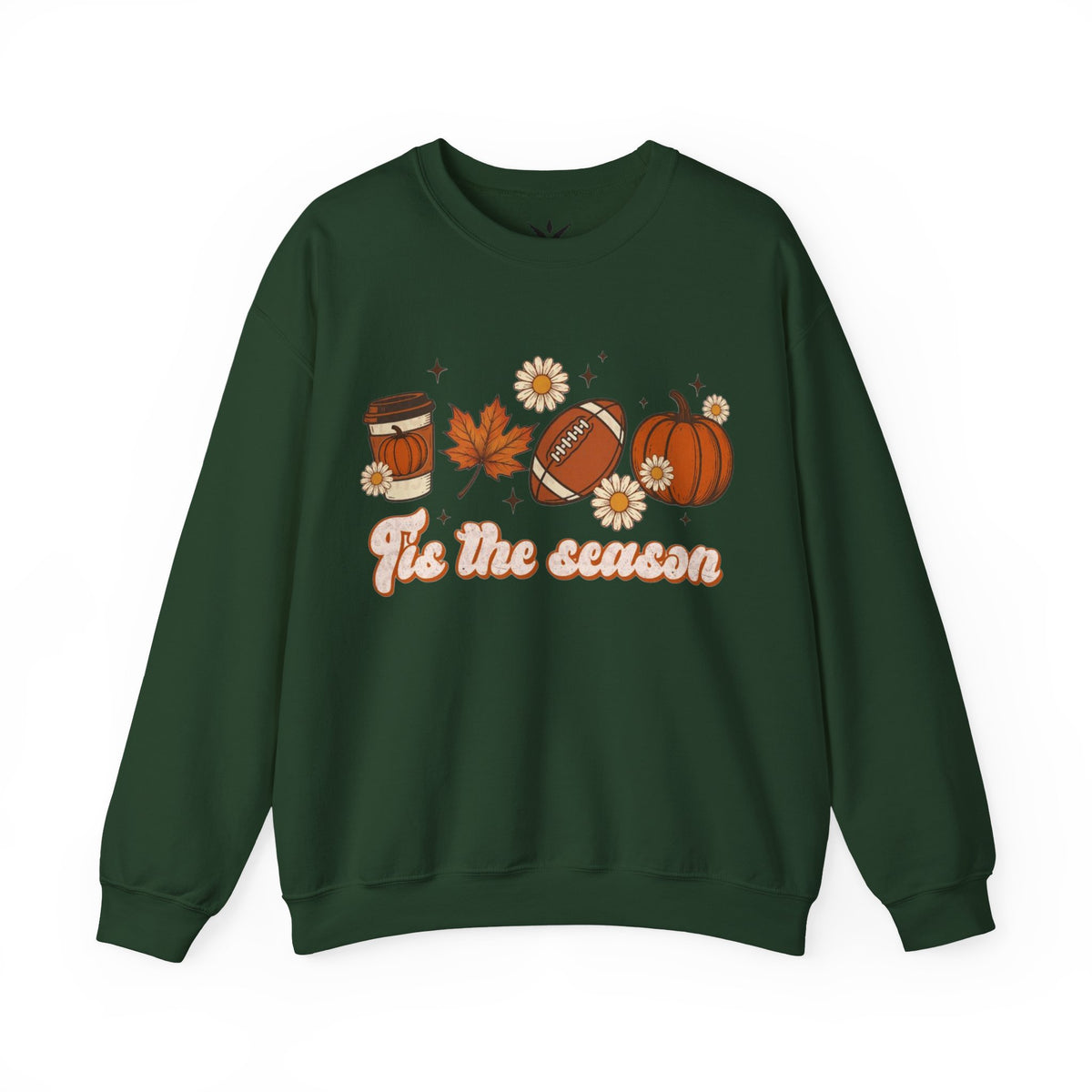ORVIAN — ’Tis the Season Fall & Football Crewneck, Fall Sweet Fall Daisy Unisex Heavy Blend