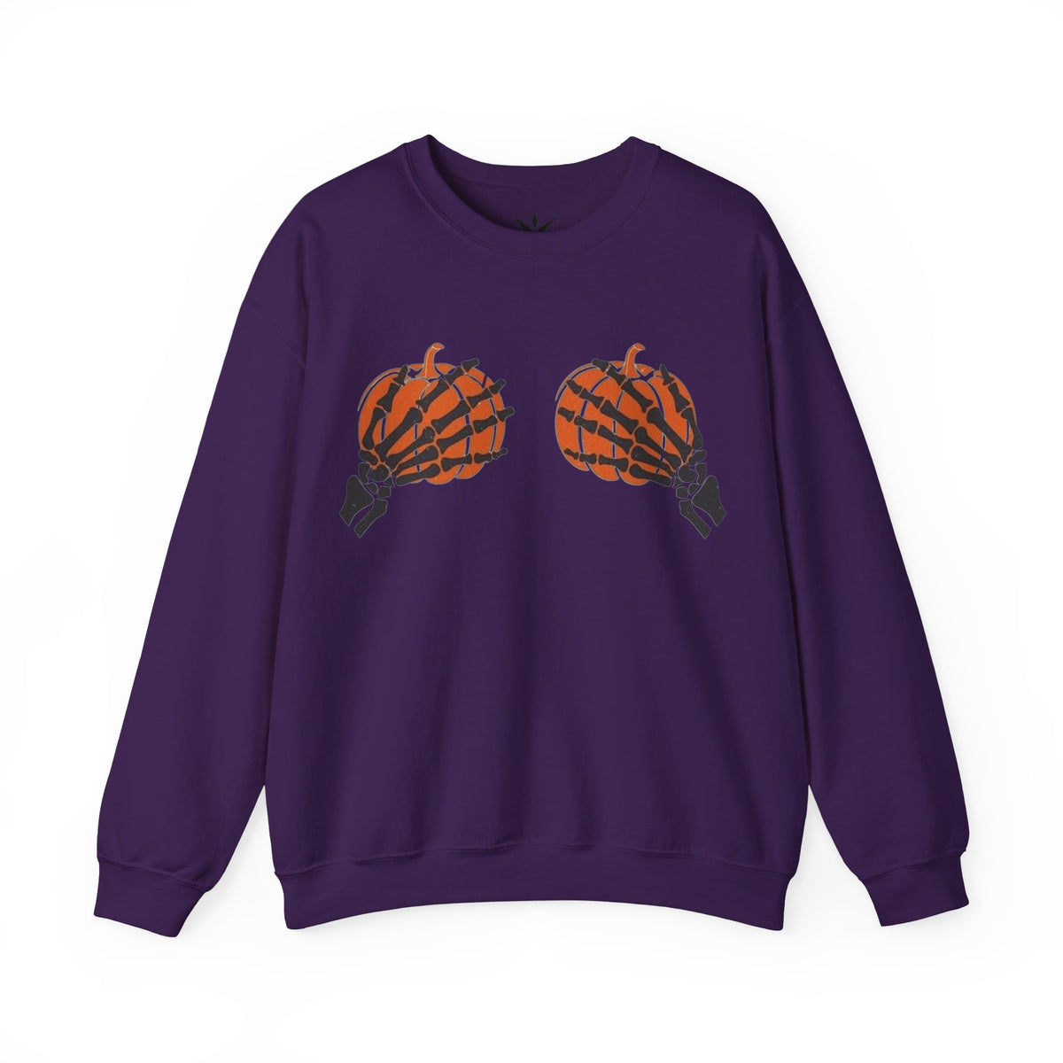 ORVIAN — Pumpkin Bra & Trick or Treat Halloween Crewneck, Skeleton Hands Unisex Heavy Blend