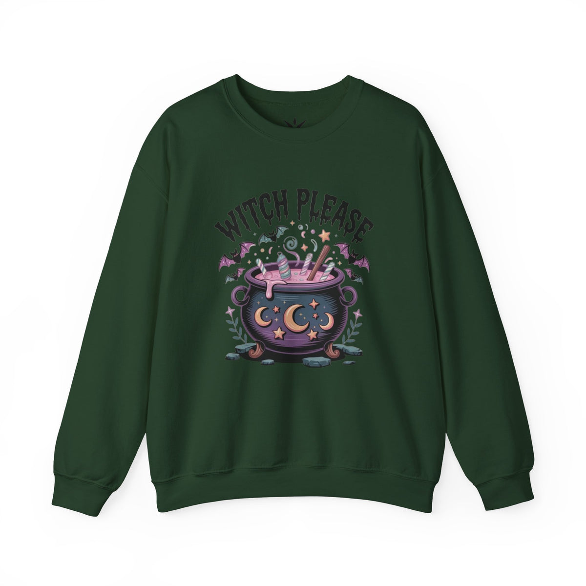 ORVIAN — Witch Please & I'm Just a Housewife Witch Crewneck, Magical Cauldron Unisex Heavy Blend