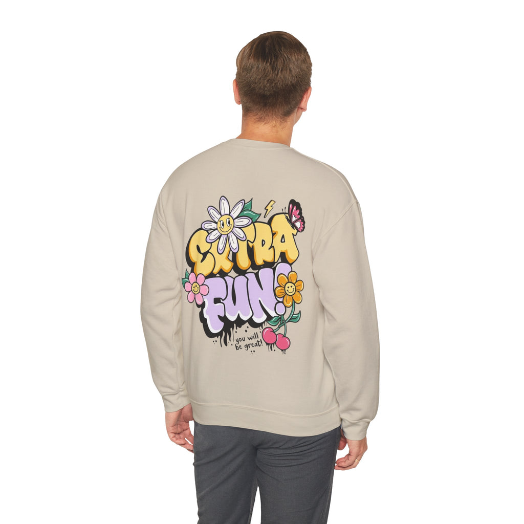 ORVIAN — Good Day to Read a Book Crewneck, Retro Floral Book Lover Sweatshirt Unisex Heavy Blend