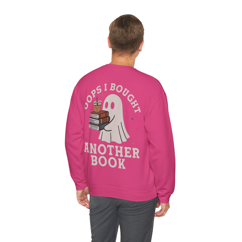 ORVIAN — Fall Into a Good Book Ghost Crewneck, Cozy Autumn Book Lover Unisex Heavy Blend