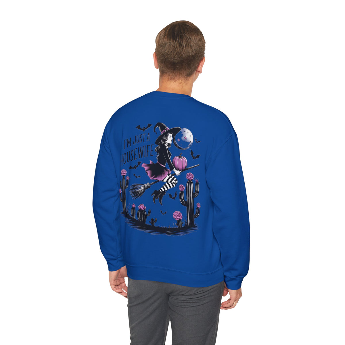 ORVIAN — Witch Please & I'm Just a Housewife Witch Crewneck, Magical Cauldron Unisex Heavy Blend