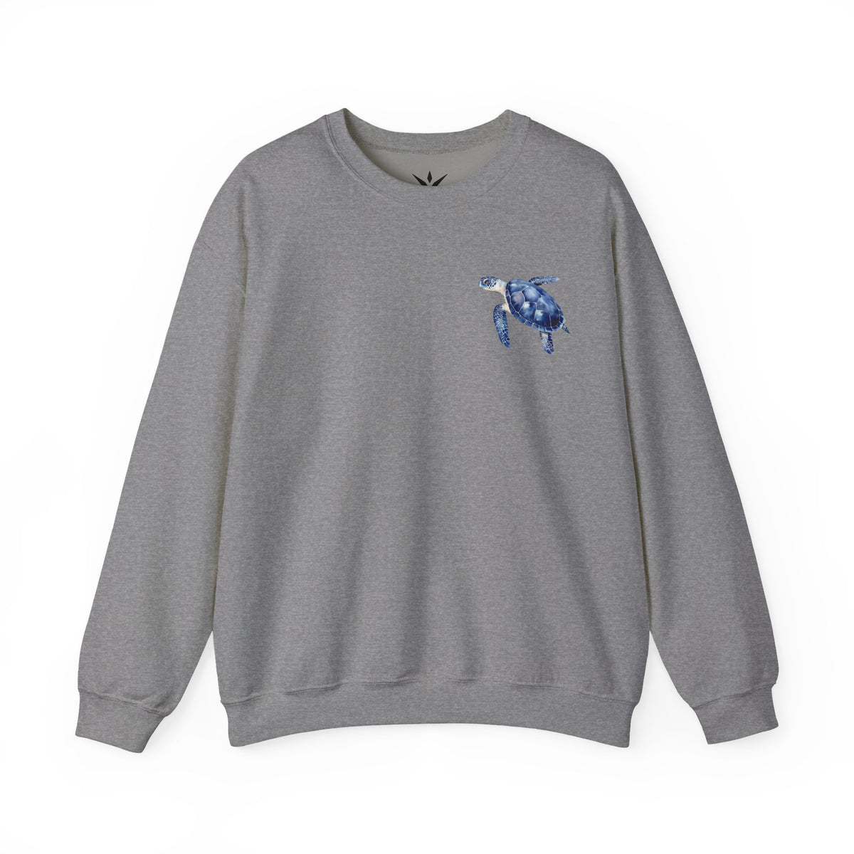 ORVIAN — Sea Turtle & Seashell Starfish Crewneck, Coastal Ocean Nautical Unisex Heavy Blend