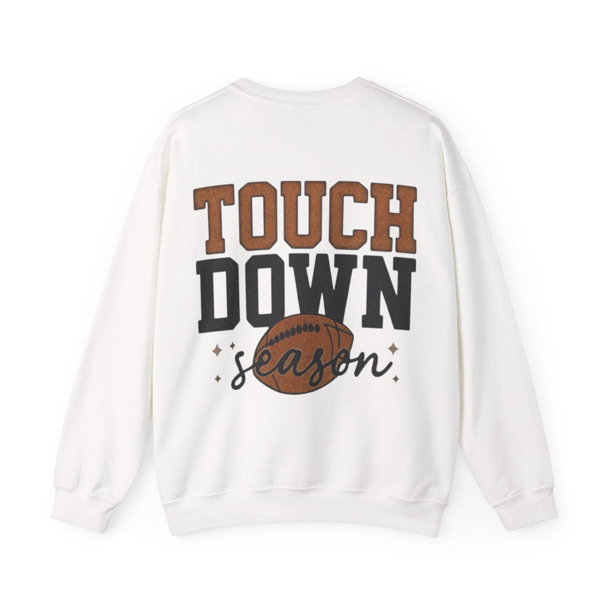 ORVIAN — Touchdown Season Coquette Football Bow Crewneck, Varsity Game Day Unisex Heavy Blend