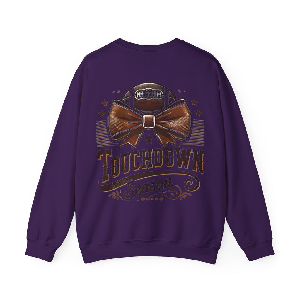 ORVIAN — Cuddles & Touchdowns Football Crewneck, 'Tis the Season Game Day Unisex Heavy Blend