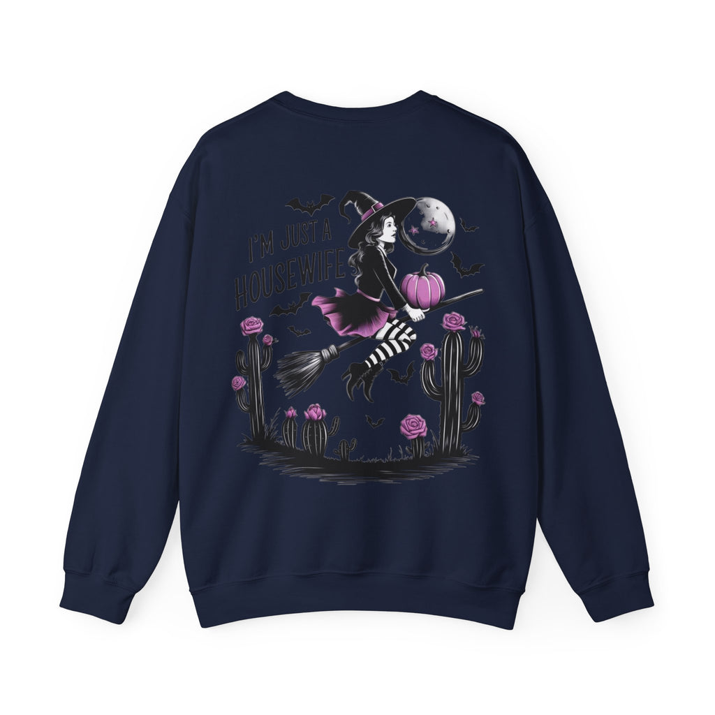 ORVIAN — Witch Please & I'm Just a Housewife Witch Crewneck, Magical Cauldron Unisex Heavy Blend