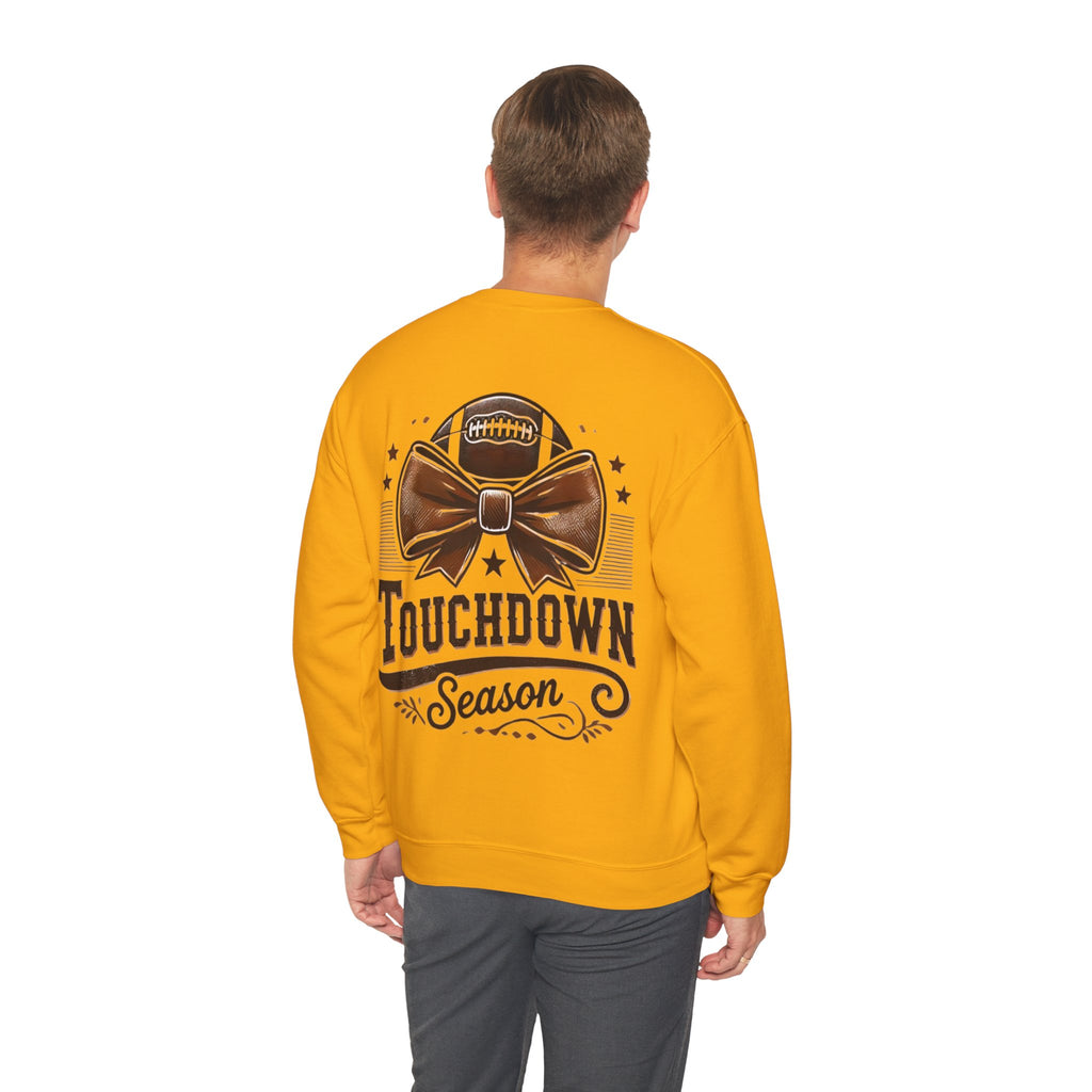 ORVIAN — Cuddles & Touchdowns Football Crewneck, 'Tis the Season Game Day Unisex Heavy Blend