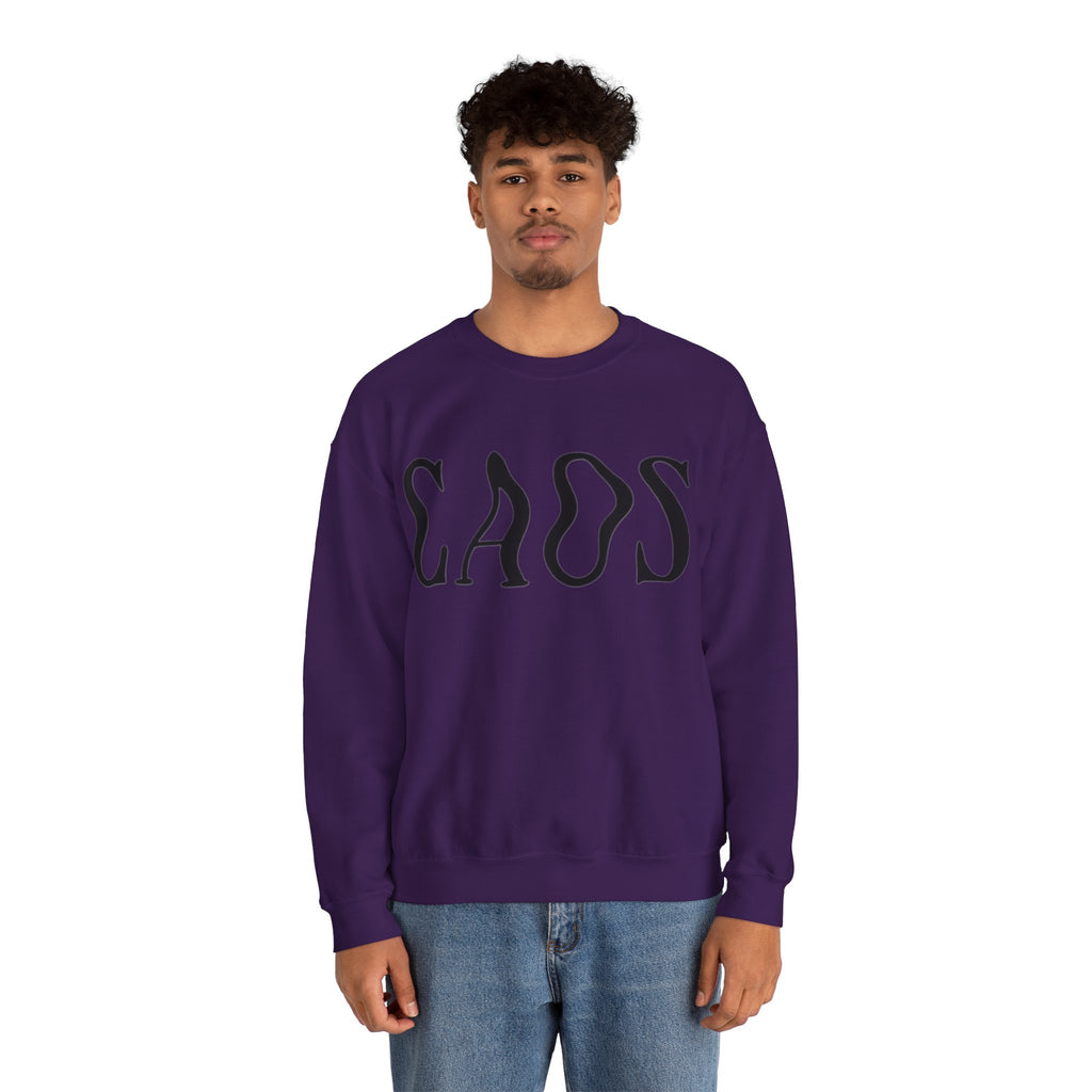 ORVIAN — Chaos Cat Crewneck, Reversed Lettering & Rebel Cat Graphic Unisex Heavy Blend