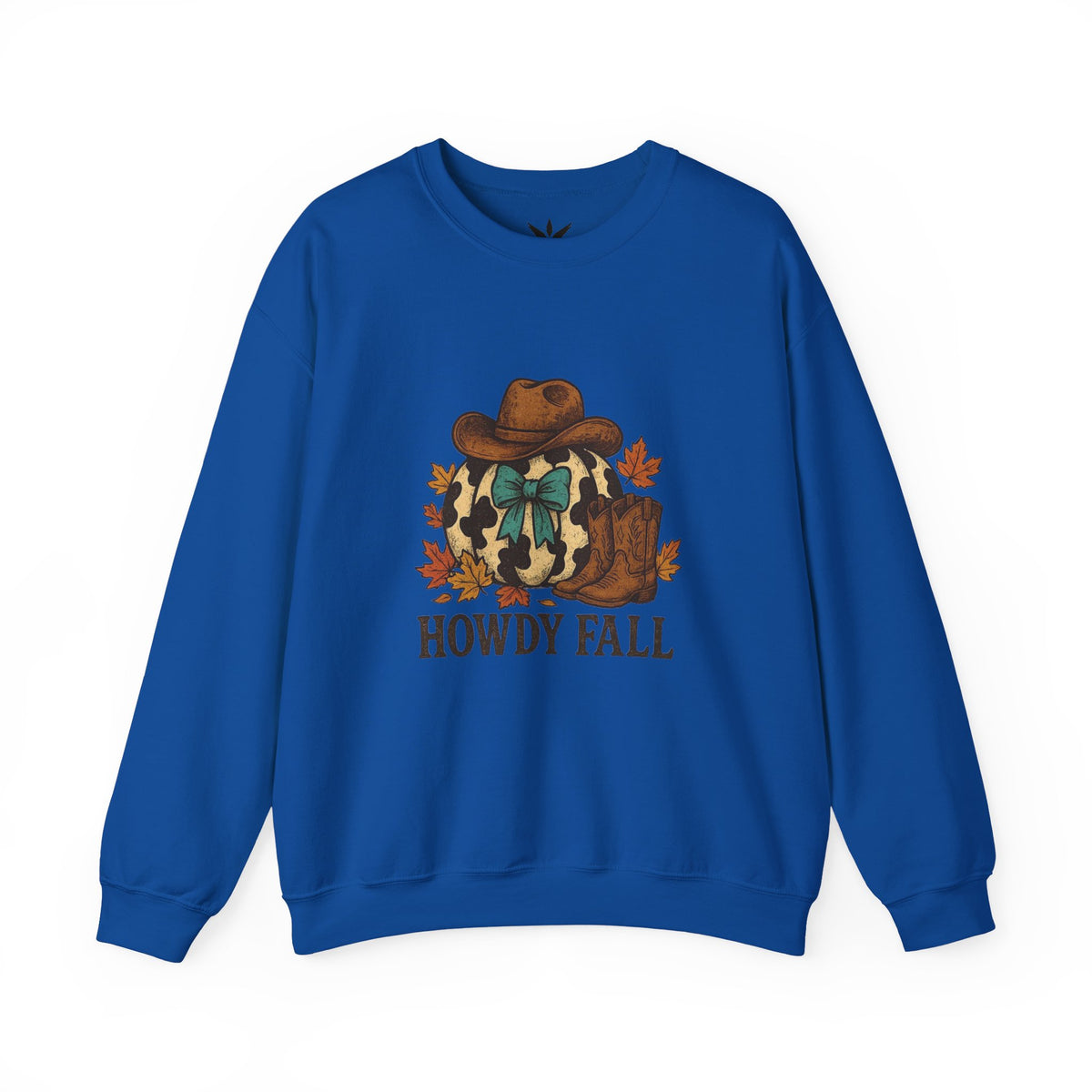 ORVIAN — Howdy Fall Wéstern Pumpkin & Ghost Cow Crewneck, Moo I Mean Boo Halloween Unisex