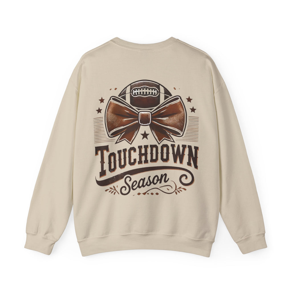 ORVIAN — Cuddles & Touchdowns Football Crewneck, 'Tis the Season Game Day Unisex Heavy Blend