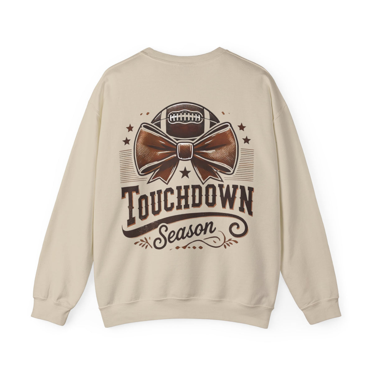 ORVIAN — Cuddles & Touchdowns Football Crewneck, 'Tis the Season Game Day Unisex Heavy Blend