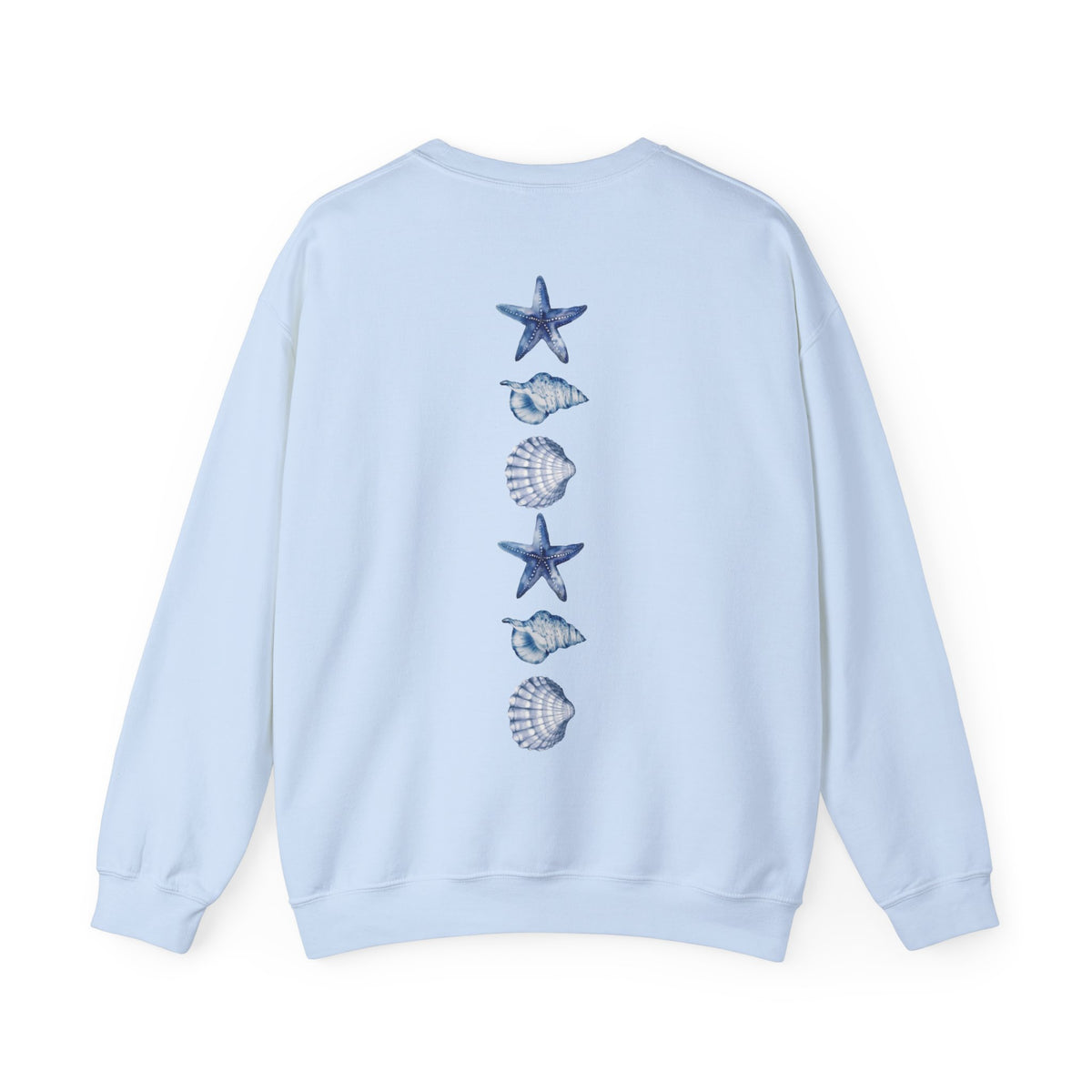 ORVIAN — Sea Turtle & Seashell Starfish Crewneck, Coastal Ocean Nautical Unisex Heavy Blend