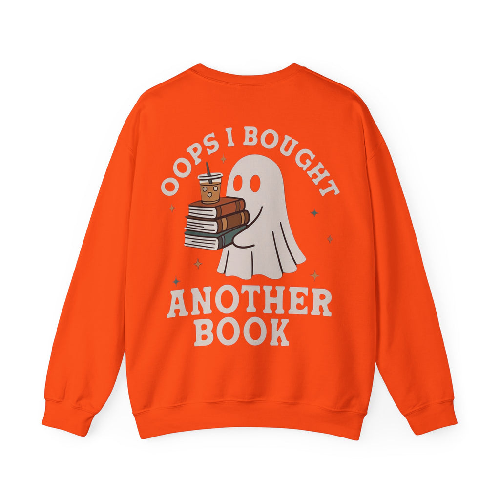 ORVIAN — Fall Into a Good Book Ghost Crewneck, Cozy Autumn Book Lover Unisex Heavy Blend
