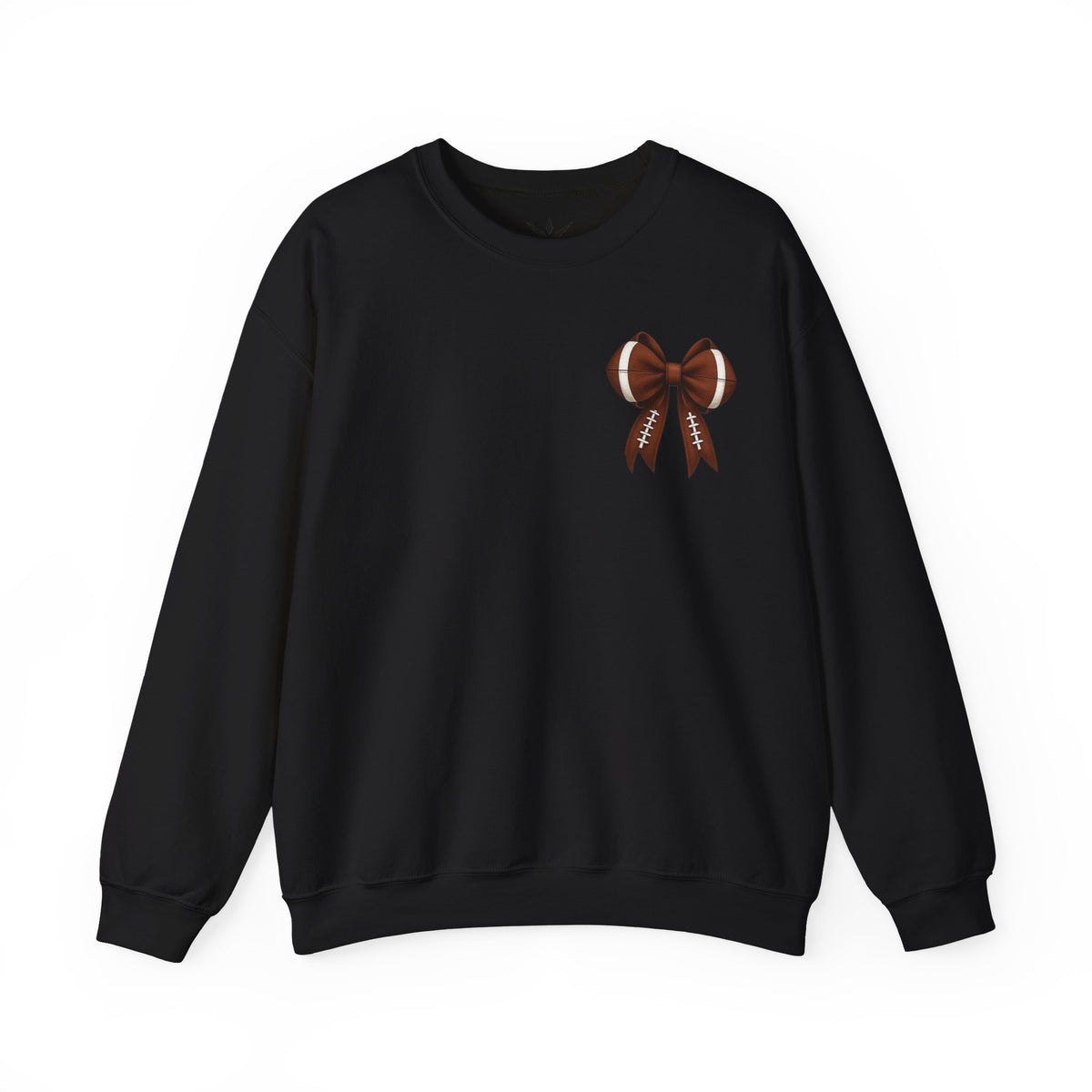 ORVIAN — Touchdown Season Coquette Football Bow Crewneck, Varsity Game Day Unisex Heavy Blend