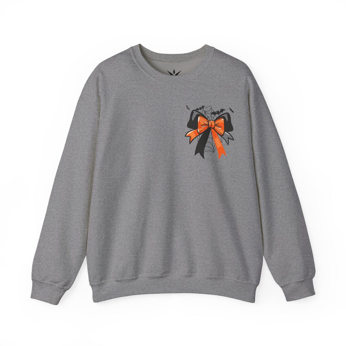 ORVIAN — Coquette Ghost & Bow Halloween Crewneck, Lace Ghost Pumpkin Unisex Sweatshirt