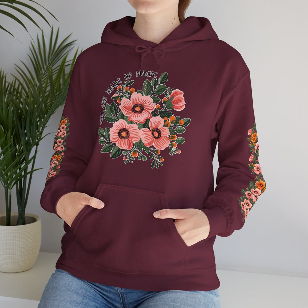 ORVIAN — Magic Floral Butterfly Unisex Heavy Blend Hoodie