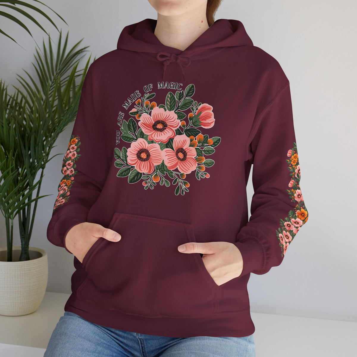 ORVIAN — Magic Floral Butterfly Unisex Heavy Blend Hoodie