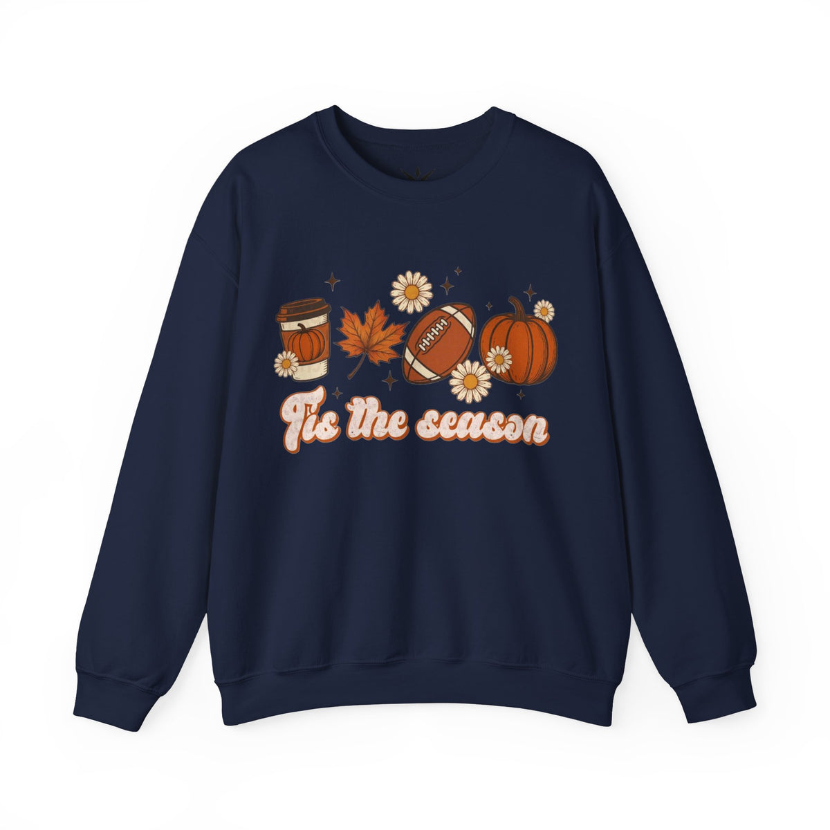 ORVIAN — ’Tis the Season Fall & Football Crewneck, Fall Sweet Fall Daisy Unisex Heavy Blend