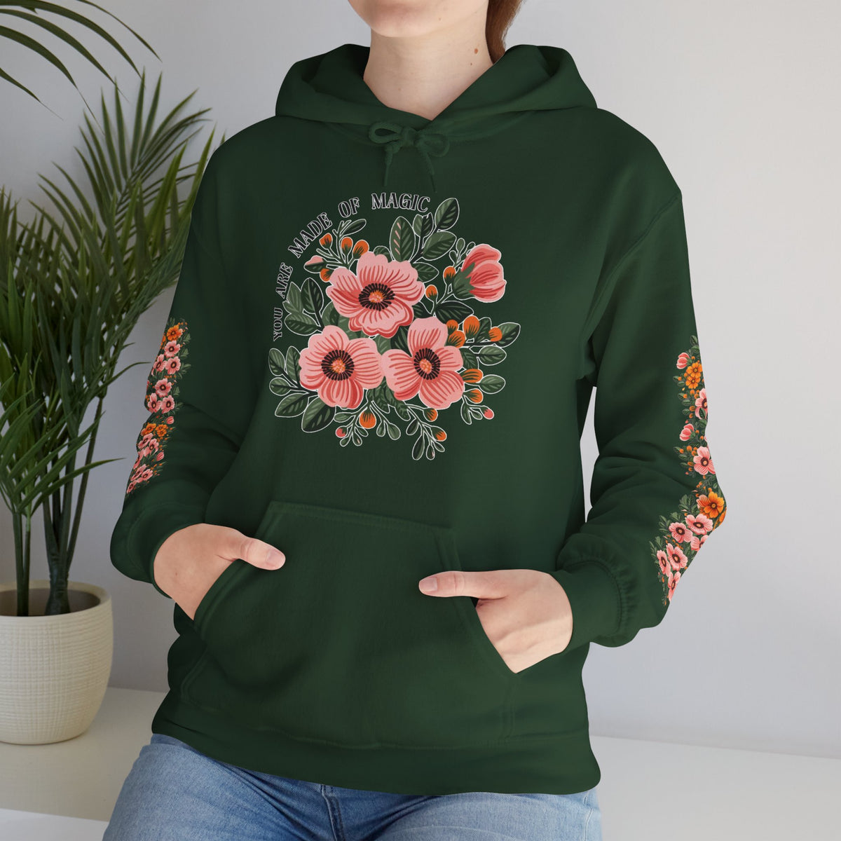 ORVIAN — Magic Floral Butterfly Unisex Heavy Blend Hoodie