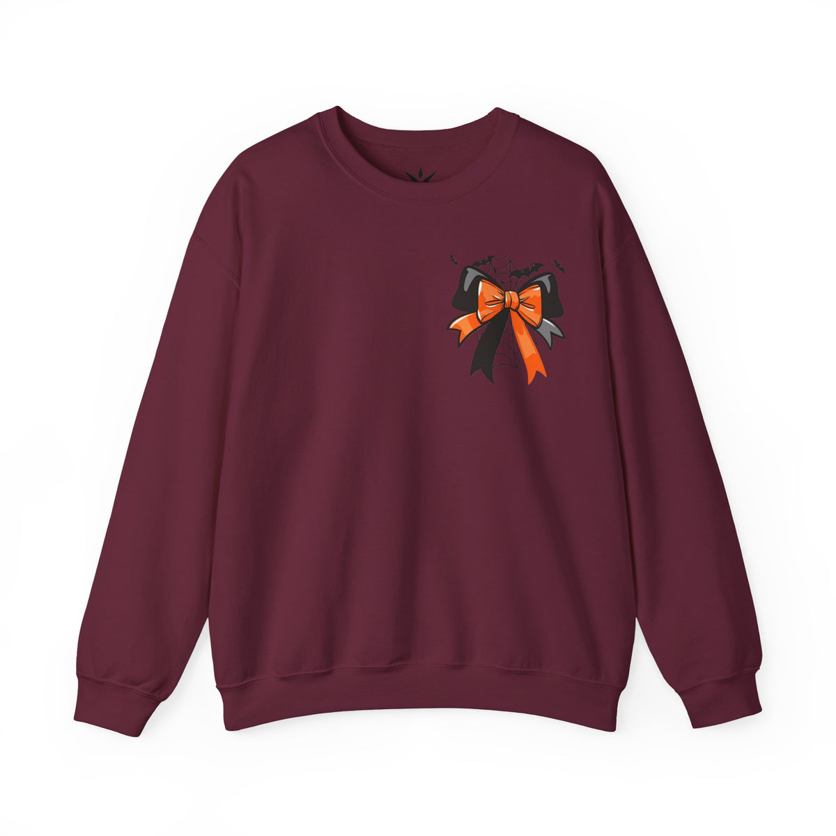 ORVIAN — Coquette Ghost & Bow Halloween Crewneck, Lace Ghost Pumpkin Unisex Sweatshirt