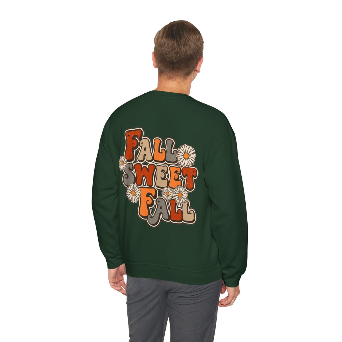 ORVIAN — ’Tis the Season Fall & Football Crewneck, Fall Sweet Fall Daisy Unisex Heavy Blend