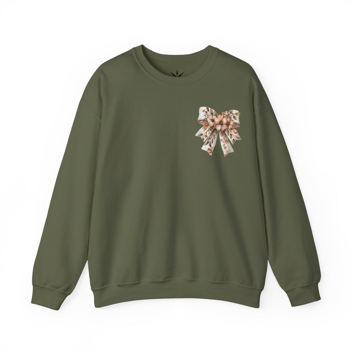 ORVIAN — Pumpkin Spice & Autumn Botanicals Crewneck, Floral Pumpkin Fall Unisex Sweatshirt