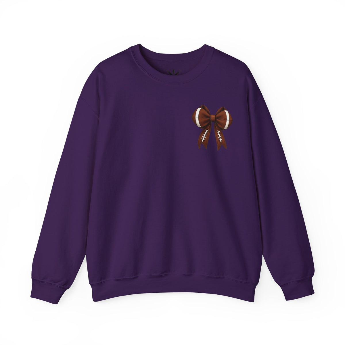 ORVIAN — Touchdown Season Coquette Football Bow Crewneck, Varsity Game Day Unisex Heavy Blend