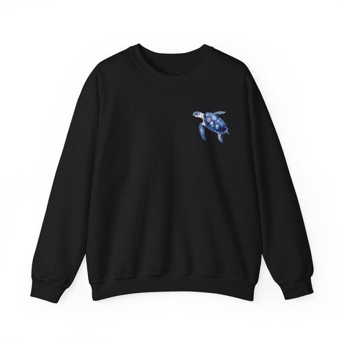 ORVIAN — Sea Turtle & Seashell Starfish Crewneck, Coastal Ocean Nautical Unisex Heavy Blend