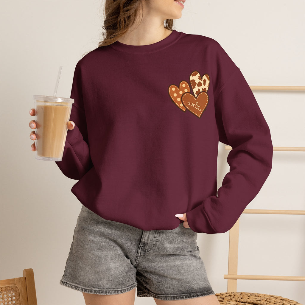 ORVIAN — Highland Cow & Cute Ghost Western Floral Crewneck, Spooky Unisex Sweatshirt