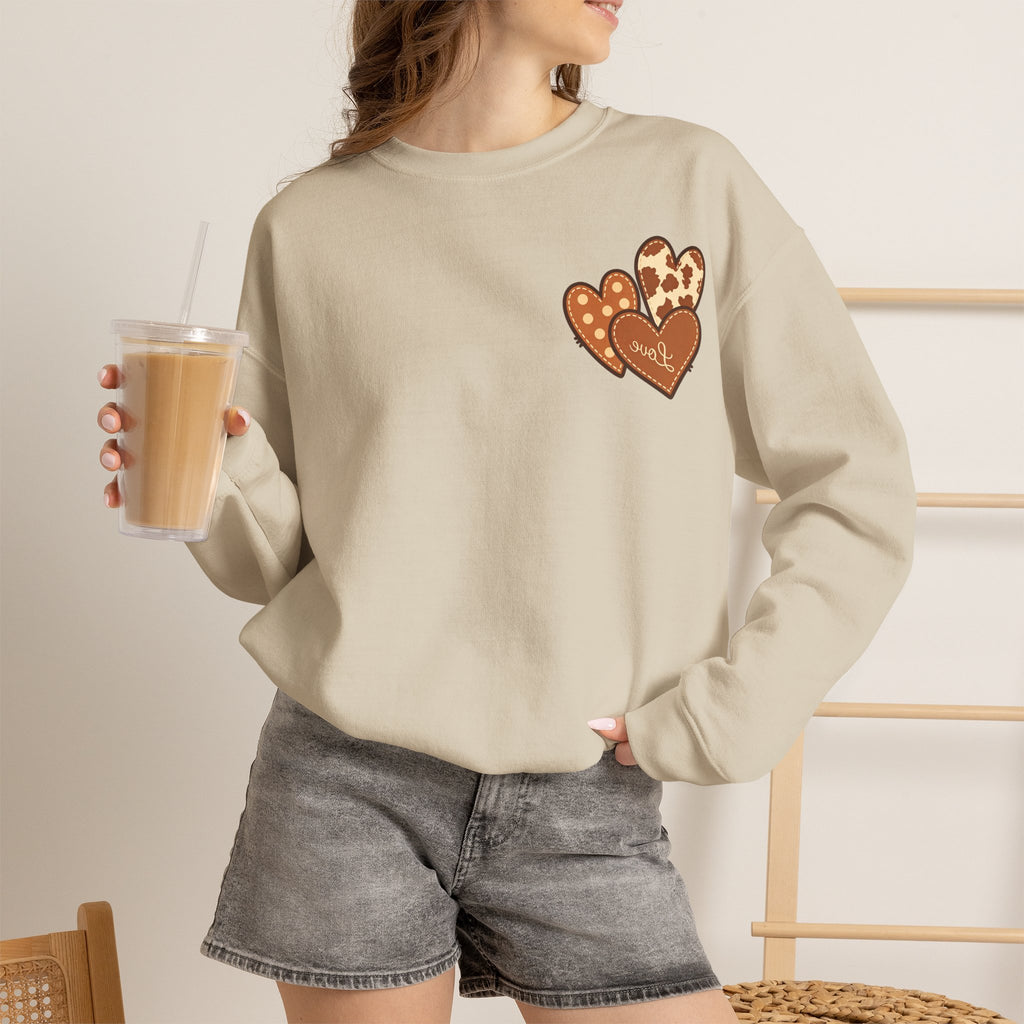 ORVIAN — Highland Cow & Cute Ghost Western Floral Crewneck, Spooky Unisex Sweatshirt