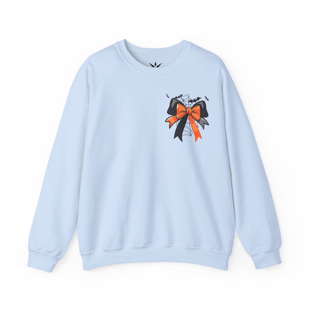 ORVIAN — Coquette Ghost & Bow Halloween Crewneck, Lace Ghost Pumpkin Unisex Sweatshirt