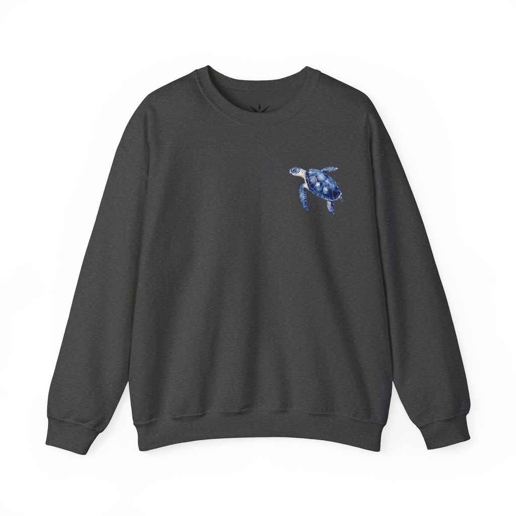 ORVIAN — Sea Turtle & Seashell Starfish Crewneck, Coastal Ocean Nautical Unisex Heavy Blend