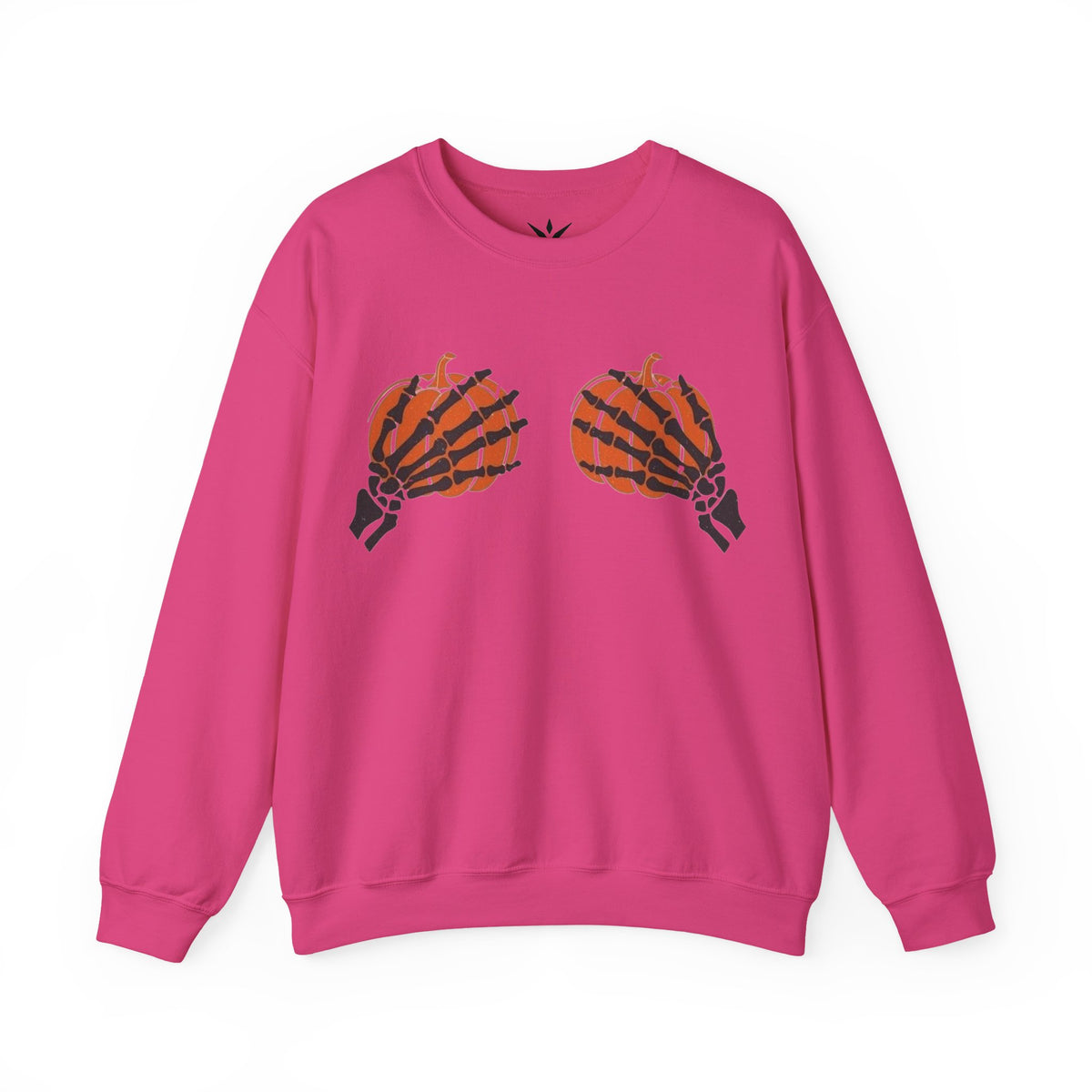 ORVIAN — Pumpkin Bra & Trick or Treat Halloween Crewneck, Skeleton Hands Unisex Heavy Blend