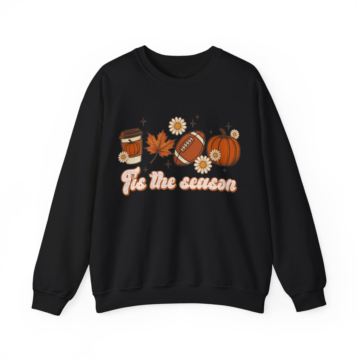 ORVIAN — ’Tis the Season Fall & Football Crewneck, Fall Sweet Fall Daisy Unisex Heavy Blend
