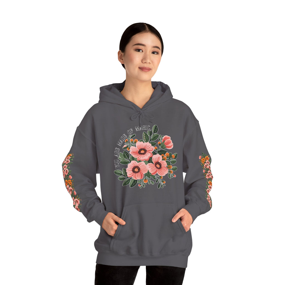 ORVIAN — Magic Floral Butterfly Unisex Heavy Blend Hoodie